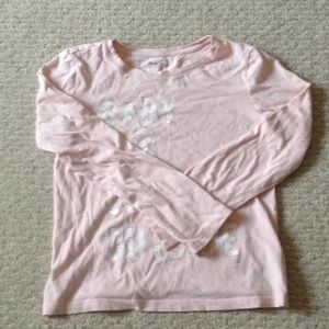 Long sleeved pink shirt from gap